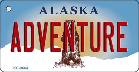 Adventure Alaska State Novelty Aluminum Key Chain KC-9604