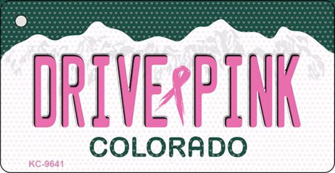 Drive Pink Colorado Novelty Aluminum Key Chain KC-9641