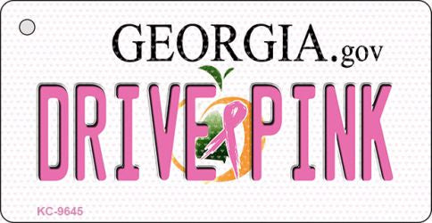 Drive Pink Georgia Novelty Aluminum Key Chain KC-9645