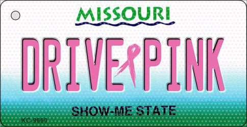 Drive Pink Missouri Novelty Aluminum Key Chain KC-9660