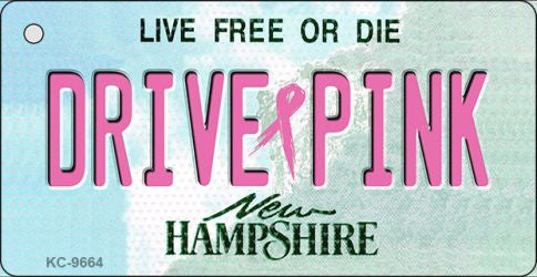 Drive Pink New Hampshire Novelty Aluminum Key Chain KC-9664