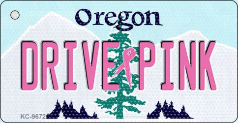 Drive Pink Oregon Novelty Aluminum Key Chain KC-9672