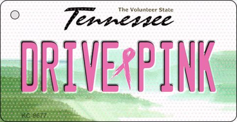 Drive Pink Tennessee Novelty Aluminum Key Chain KC-9677