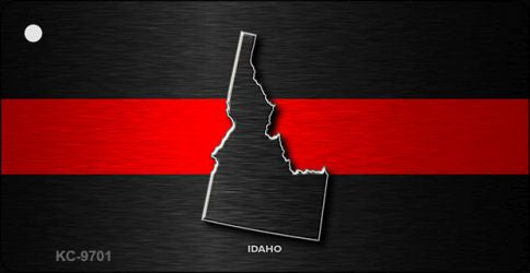 Idaho Thin Red Line Novelty Metal Key Chain KC-9701