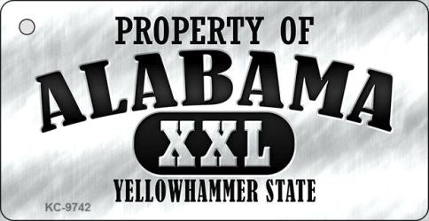 Property Of Alabama Novelty Metal Key Chain KC-9742