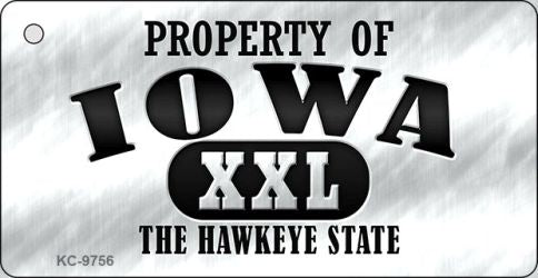 Property Of Iowa Novelty Metal Key Chain KC-9756