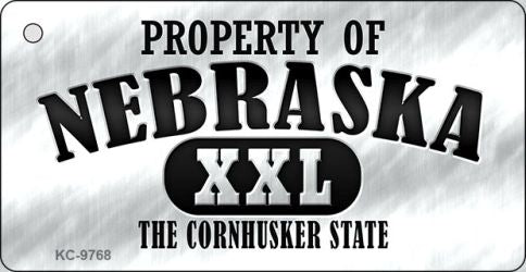 Property Of Nebraska Novelty Metal Key Chain KC-9768