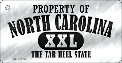 Property Of North Carolina Novelty Metal Key Chain KC-9774