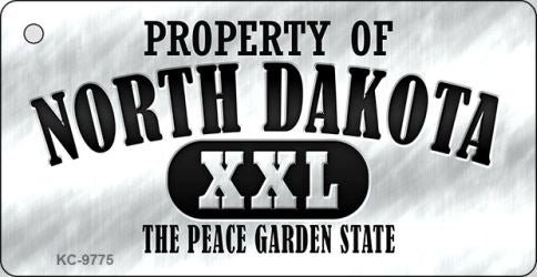 Property Of North Dakota Novelty Metal Key Chain KC-9775