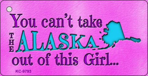 Alaska Girl Novelty Metal Key Chain KC-9793