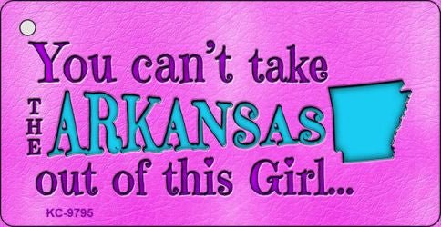 Arkansas Girl Novelty Metal Key Chain KC-9795