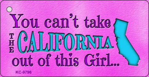 California Girl Novelty Metal Key Chain KC-9796