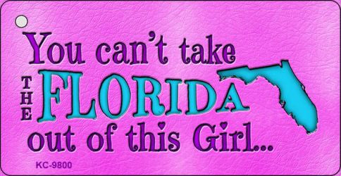 Florida Girl Novelty Metal Key Chain KC-9800