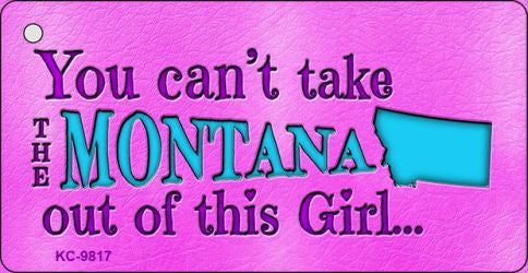 Montana Girl Novelty Metal Key Chain KC-9817