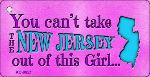 New Jersey Girl Novelty Metal Key Chain KC-9821