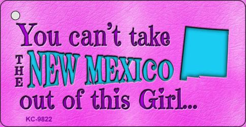 New Mexico Girl Novelty Metal Key Chain KC-9822