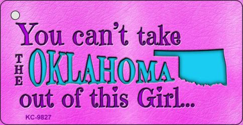 Oklahoma Girl Novelty Metal Key Chain KC-9827