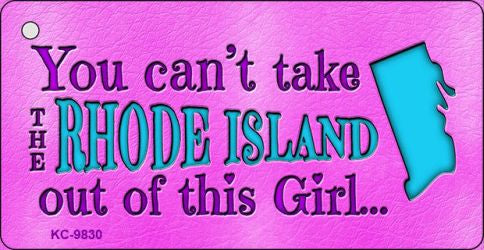 Rhode Island Girl Novelty Metal Key Chain KC-9830