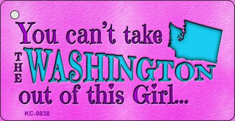 Washington Girl Novelty Metal Key Chain KC-9838