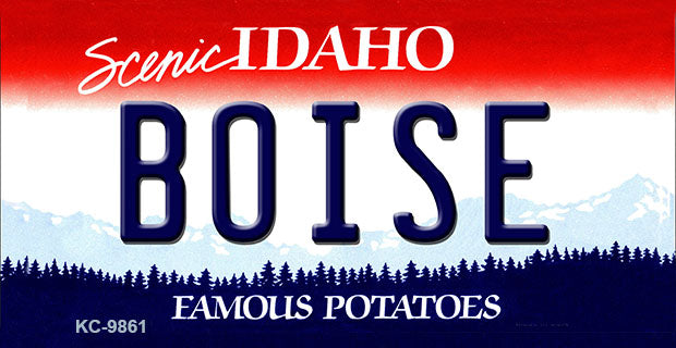 Boise Idaho State Metal Novelty Aluminum Key Chain KC-9861