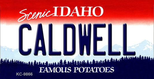 Caldwell Idaho State Metal Novelty Aluminum Key Chain KC-9866