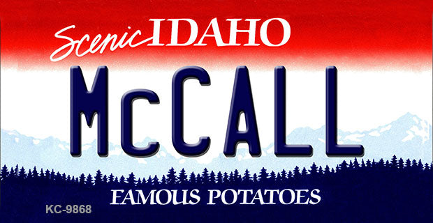 McCall Idaho State Metal Novelty Aluminum Key Chain KC-9868