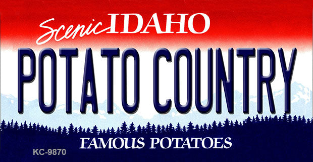 Potato  Idaho State Metal Novelty Aluminum Key Chain KC-9870