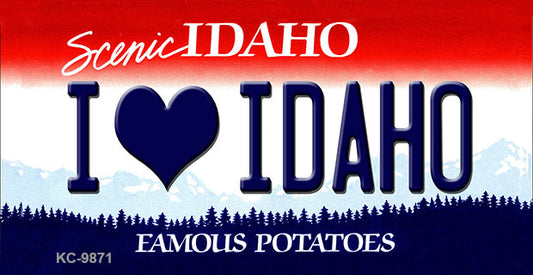 I Love Idaho Idaho State Metal Novelty Aluminum Key Chain KC-9871