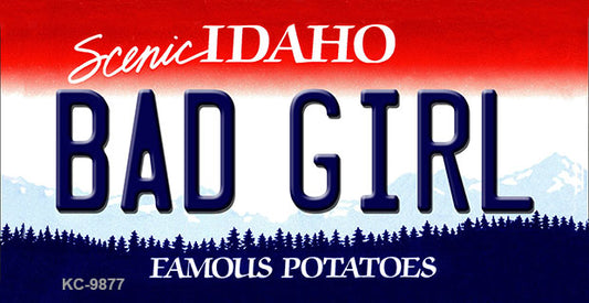 Bad Girl Idaho State Metal Novelty Aluminum Key Chain KC-9877