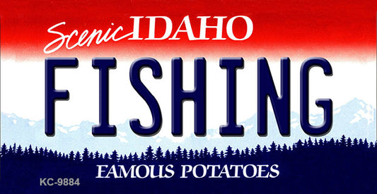 Fishing Idaho State Metal Novelty Aluminum Key Chain KC-9884