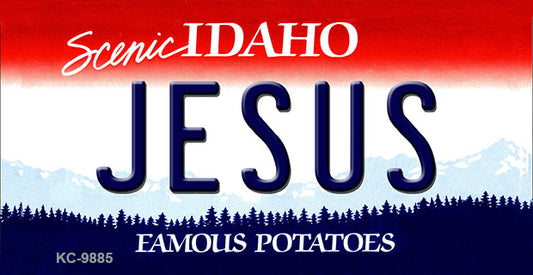 Jesus Idaho State Metal Novelty Aluminum Key Chain KC-9885