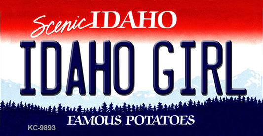 Idaho Girl Idaho State Metal Novelty Aluminum Key Chain KC-9893