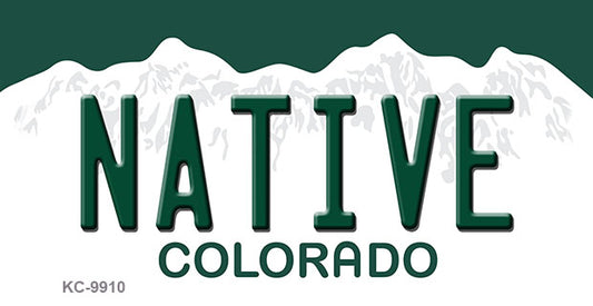 Native Colorado Metal Novelty Aluminum Key Chain KC-9910