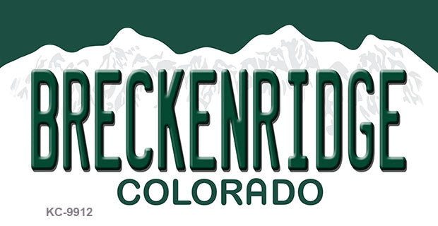 Breckenridge Colorado Metal Novelty Aluminum Key Chain KC-9912