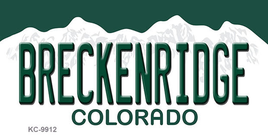 Breckenridge Colorado Metal Novelty Aluminum Key Chain KC-9912