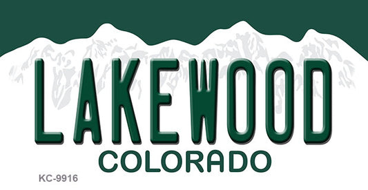 Lakewood Colorado Metal Novelty Aluminum Key Chain KC-9916