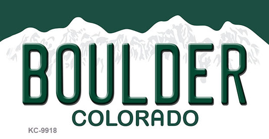 Boulder Colorado Metal Novelty Aluminum Key Chain KC-9918