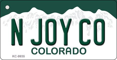 N Joy CO Colorado Metal Novelty Aluminum Key Chain KC-9935