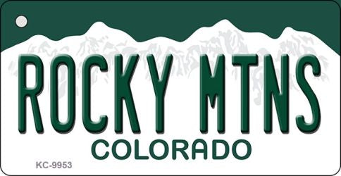 Rocky Mountains Colorado Metal Novelty Aluminum Key Chain KC-9953