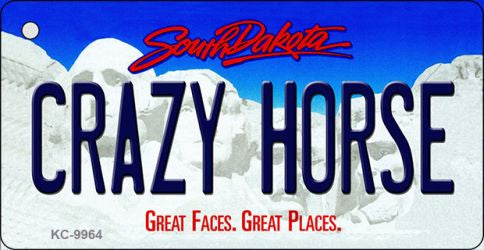 Crazy Horse South Dakota Metal Novelty Aluminum Key Chain KC-9964