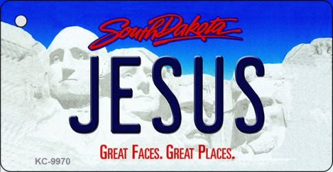 Jesus South Dakota Metal Novelty Aluminum Key Chain KC-9970