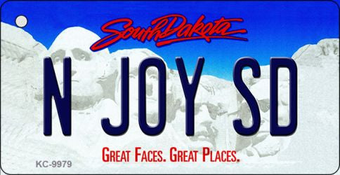 N Joy SD South Dakota Metal Novelty Aluminum Key Chain KC-9979