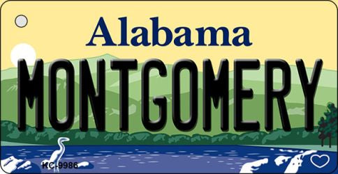 Montgomery Alabama Metal Novelty Aluminum Key Chain KC-9986