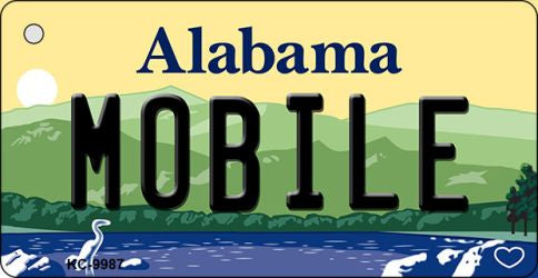 Mobile Alabama Metal Novelty Aluminum Key Chain KC-9987