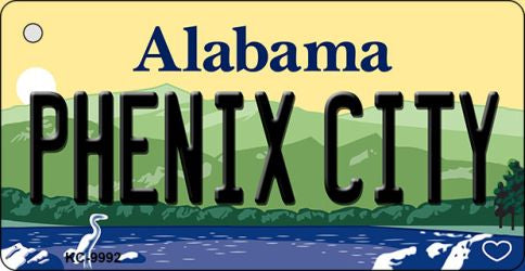 Phenix City Alabama Metal Novelty Aluminum Key Chain KC-9992