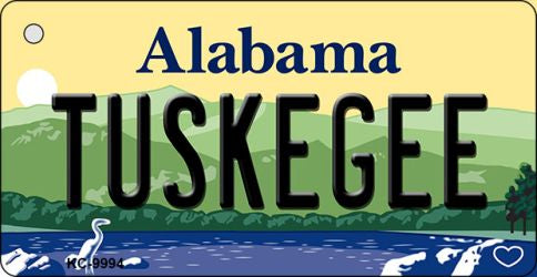 Tuskegee Alabama Metal Novelty Aluminum Key Chain KC-9994