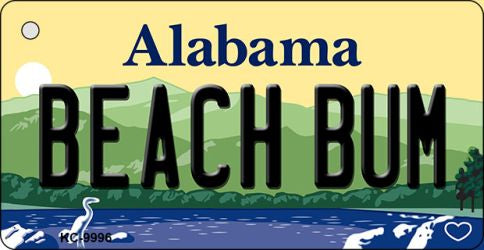Beach Bum Alabama Key Chain Metal Novelty KC-9996