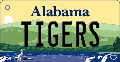 Tigers Alabama Key Chain Metal Novelty KC-9998