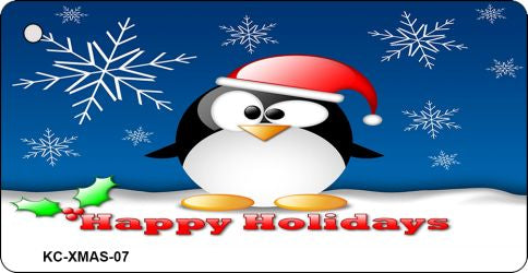 Holiday Penguin Novelty Aluminum Key Chain KC-XMAS-07
