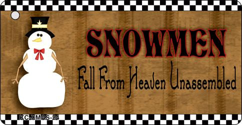 Snowmen Fall From Heaven Novelty Aluminum Key Chain KC-XMAS-24